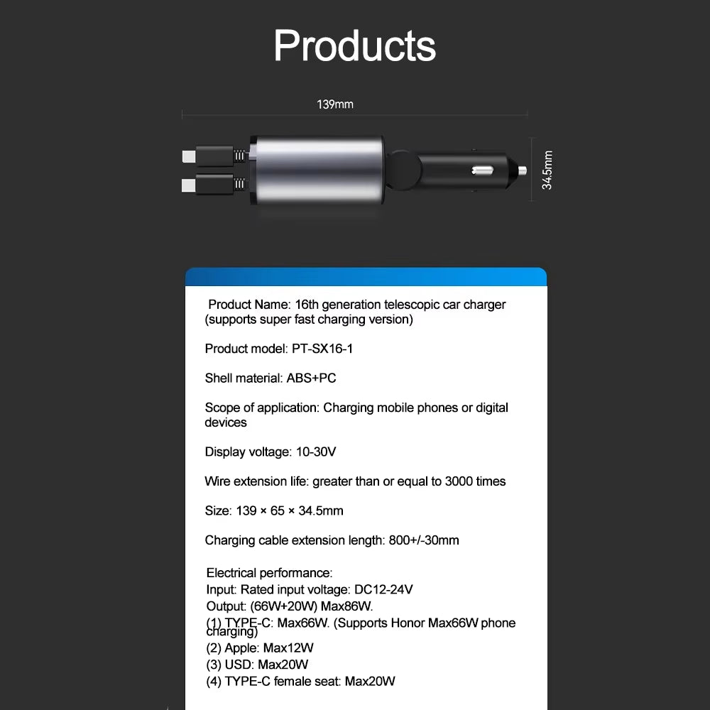 Extendable Car Charger